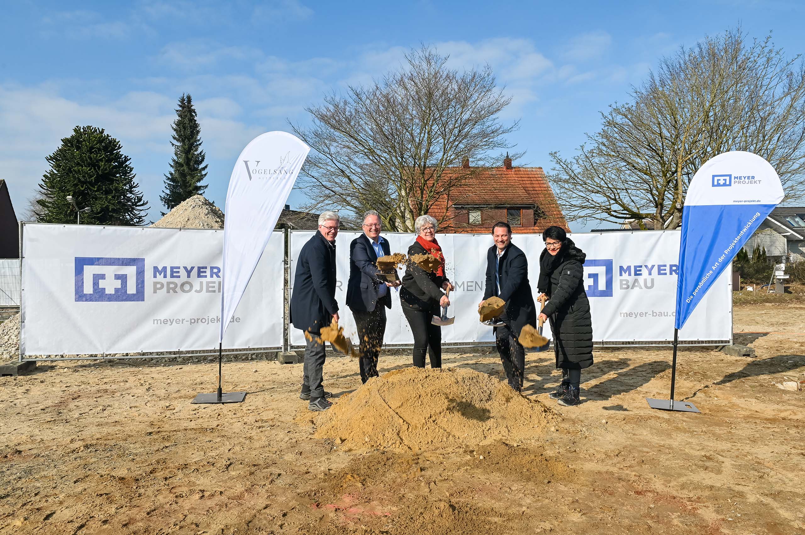 Spatenstich in Hittfeld