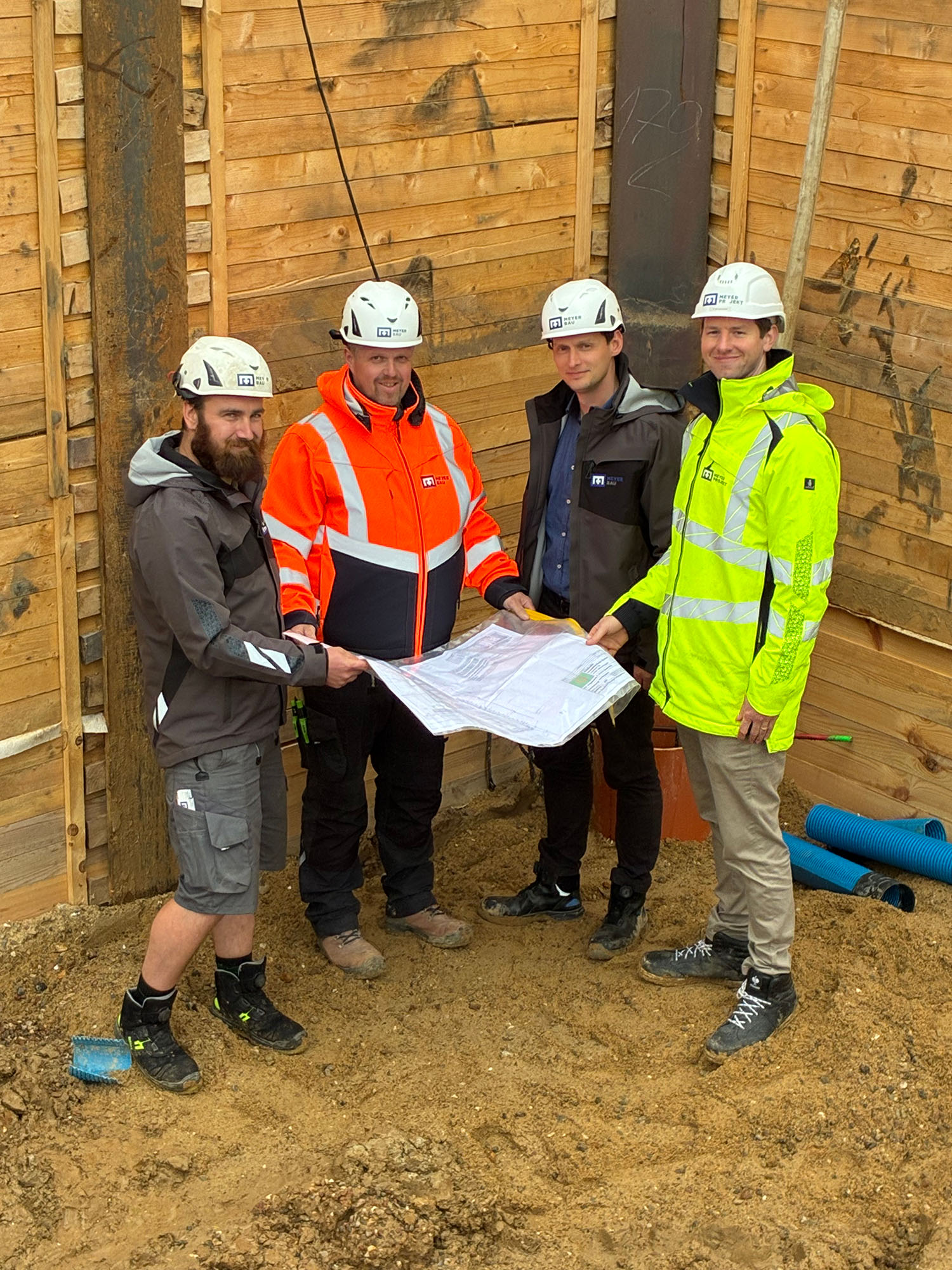 Planung auf der Baustelle