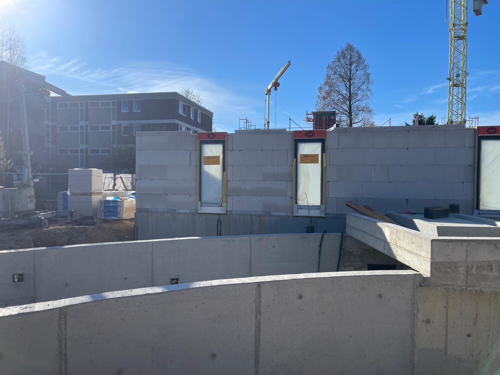 Baustelle Hittfeld - Ansicht Innenwände