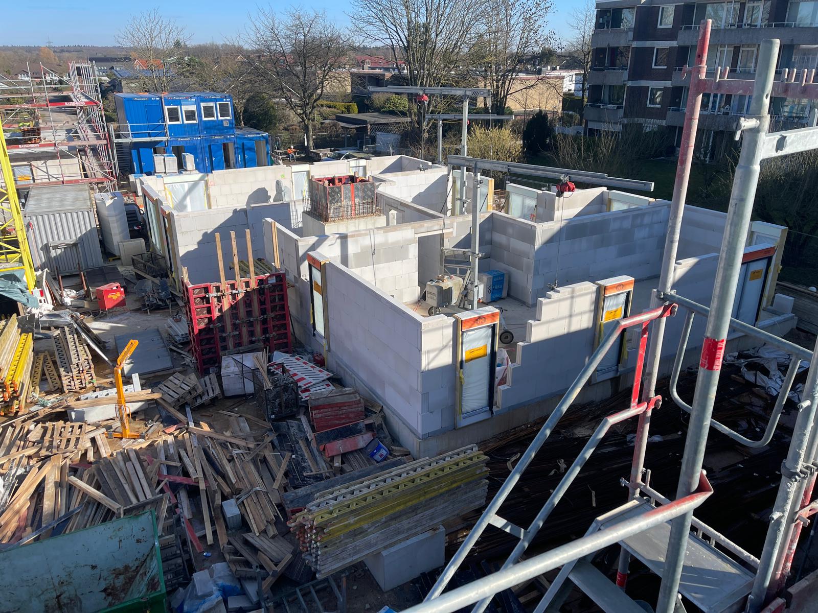 Baustelle Hittfeld - Fortschritt